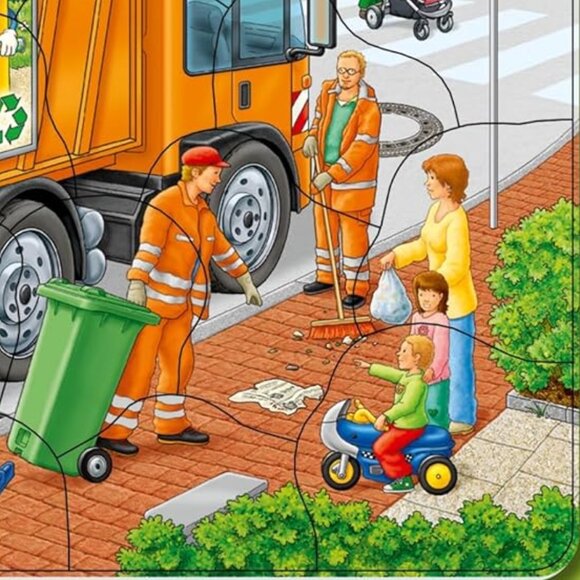 Ravensburger Frame Puzzles - Waste Collection (35 Pieces) New Sealed Age 4+ - Picture 8 of 16